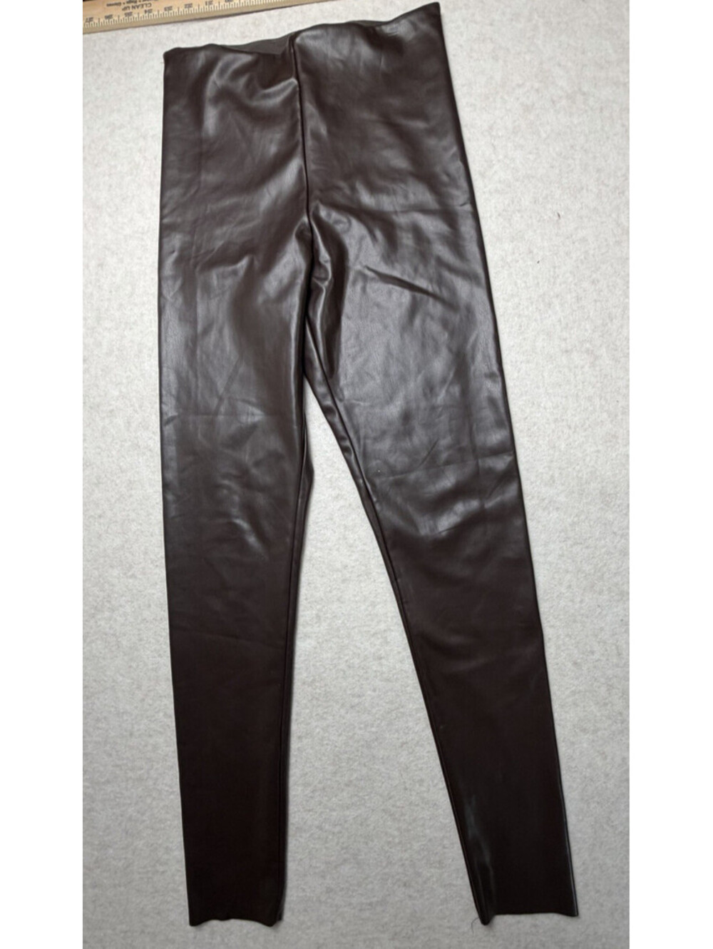 Joie Espresso Buttery Faux Leather Slim Skinny Women's Leggings Sz M